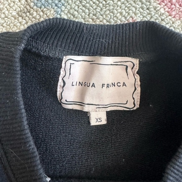 lingua franca give a damn sweatshirt - Picture 3 of 4